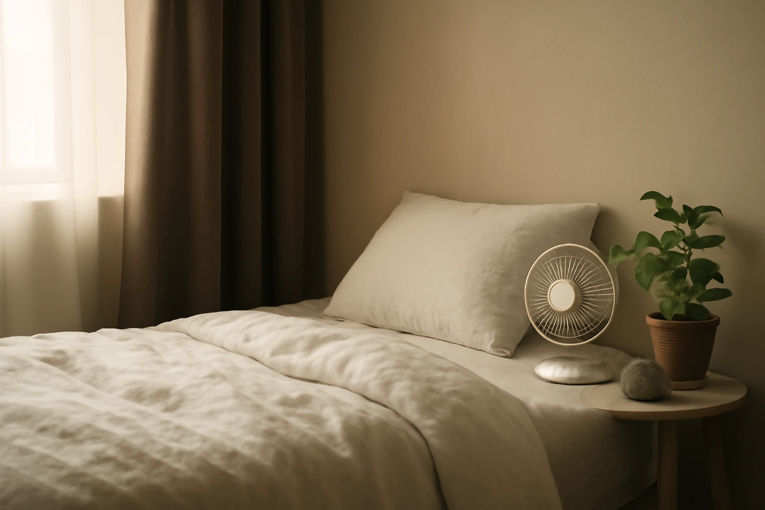 Phòng ngủ cho giấc ngủ ngon: tối, yên, mát — ba thứ kiểm được trước khi bàn hướng giường