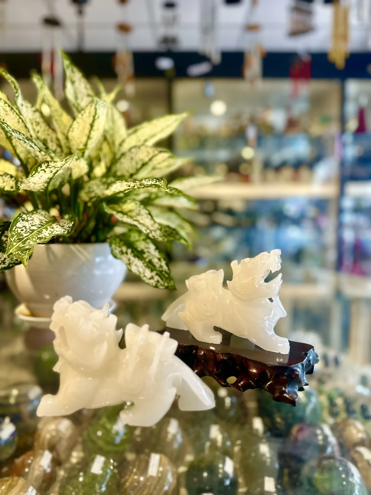 Tỳ hưu bạch ngọc cõng tiền (nguyên bảo) M009